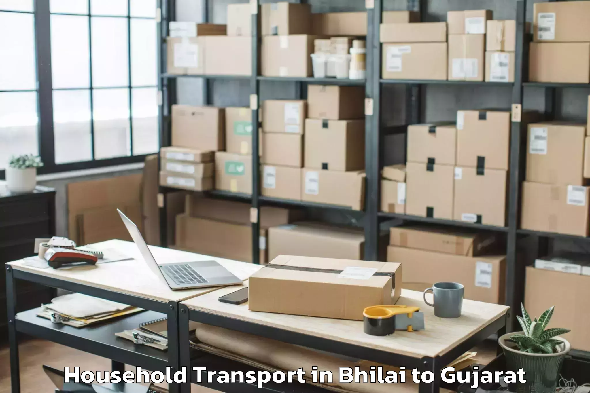 Quality Bhilai to Kalavad Household Transport